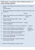 CMA Exam 1 questions with verified answers A&plus; rated already passed