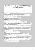 AV TECH EOPA EXAM WITH PERFECT ANSWERS 2025