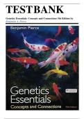 Test Bank - Genetics Essentials-Concepts and Connections&comma; 5th Edition &lpar;Pierce&comma; 2022&rpar;&comma; Chapter 1-18&comma; All Chapters &vert;&vert;Complete A&plus; Guide