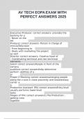 AV TECH EOPA  EXAM WITH PERFECT ANSWERS 2025