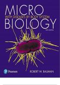 Test Bank for Microbiology with Diseases by Body System 5th Edition&comma; Bauman&sol;&sol;All Chapters 1-26&sol;&sol;Complete Guide A&plus;