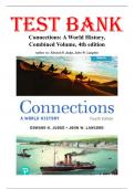Test Bank For Connections&colon; A World History&comma; Combined Volume 4th Edition by Edward H&period; Judge&comma; Chapters 1-38