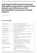 ACSP &lpar;Apple Certified Support Professional&rpar; &vert;2025 Update Comprehensive Frequently Tested Questions And Verified Answers With Rationales&vert;100&percnt; Accurate Answers &vert; Already Graded A&plus;