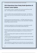 UCLA Operations Exam Study Guide Questions & Answers Latest Update&period;