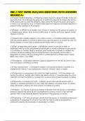 RBC 2 TEST PAPER 2025&sol;2026 QUESTIONS WITH ANSWERS GRADED A&plus;
