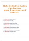 CWEA Collection System Maintenance grade 2 questions and answers&period;