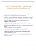 CWEA Collections Grade 2 Practice Test questions and answers latest top score&period;