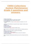 CWEA Collections System Maintenance Grade 3 questions and answers&period;