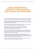 CWEA CSM GRADE 2 - PRACTICE TEST questions and answers well illustrated&period;
