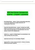 NYS Real Estate Salesperson License - Chapter 1 questions
