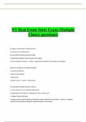 NY Real Estate State Exam &lpar;Multiple Choice questions&rpar;