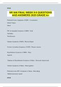 NR 546 FINAL WEEK 5-8 QUESTIONS AND ANSWERS 2025 GRADE A&plus;
