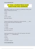 KY HVAC JOURNEYMAN EXAM QUESTIONS AND ANSWERS