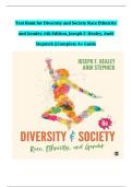 Test Bank for Diversity and Society Race Ethnicity and Gender, 6th Edition, Joseph F. Healey, Andi Stepnick All Chapters ||Complete A+ Guide