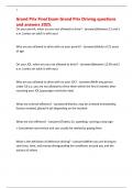 Grand Prix Final Exam Grand Prix Driving questions and answers 2025&period;