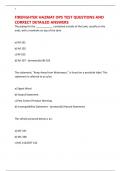 FIREFIGHTER HAZMAT OPS TEST QUESTIONS AND CORRECT DETAILED ANSWERS