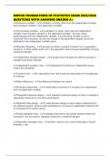 SOPHIA FOUNDATIONS OF STATISTICS EXAM 2025&sol;2026 QUESTIONS WITH ANSWERS GRADED A&plus;