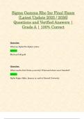 Sigma Gamma Rho Inc Final Exam &lpar;Latest Update 2025 &sol; 2026&rpar; Questions and Verified Answers &vert; Grade A &vert; 100&percnt; Correct