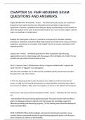 CHAPTER 14&colon; FAIR HOUSING EXAM QUESTIONS AND ANSWERS&period;