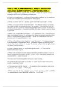 TFM 12 FIRE ALARM TECHNICAL ACTUAL TEST PAPER 2025&sol;2026 QUESTIONS WITH ANSWERS GRADED A&plus;