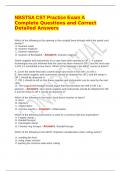NBSTSA CST Practice Exam A Complete Questions and Correct Detailed Answers