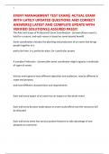 EVENT MANAGEMENT TEST EXAM&vert;&vert; ACTUAL EXAM WITH LATELY UPDATED QUESTIONS AND CORRECT ANSWERS&vert;&vert; LATEST AND COMPLETE UPDATE WITH VERIFIED SOLUTIONS&vert;&vert; ASSURED PASS&excl;&excl;&excl;