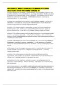 UHC EVENTS BASICS FINAL PAPER EXAM 2025&sol;2026 QUESTIONS WITH ANSWERS GRADED A&plus;