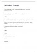 RELU 3410 Exam &num;1 Questions And Answers 100&percnt; Accurate Answers Rated A&plus;&period;