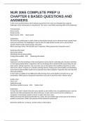 NUR 3065 COMPLETE PREP U CHAPTER 6 BASED QUESTIONS AND ANSWERS