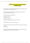 STAT 121 Exam need to Study Questions Verified Answers