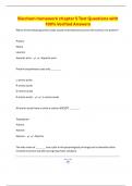 Biochem homework chapter 5 Test Questions with 100&percnt; Verified Answers