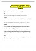 USAFSAM AMP 101 Exam Review Questionswith 100&percnt; Correct Verified Answers