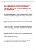 S13 STANDPIPE TEST 2025&vert; BRAND NEW ACTUAL EXAM WITH 100&percnt; VERIFIED QUESTIONS AND CORRECT SOLUTIONS&vert; GUARANTEED VALUE PACK&vert; ACE YOUR GRADES&period;