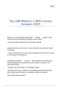 Psy 108 Midterm 2 With Correct Answers 2025