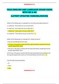 TEAS ENGLISH AND LANGUAGE USAGE EXAM  WITH QS & AS   &lbrack;LATEST UPDATED VERSION&comma;2025&sol;26&rsqb; 