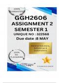 GGH2606 Assignment 2 &lpar;COMPLETE ANSWERS&rpar; Semester 1 2025 &lpar;322568&rpar; - DUE 5 May 2025