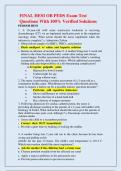 FINAL HESI OB PEDS Exam Test  Questions With 100&percnt; Verified Solutions 