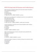  NPTE PTA Study Guide 229 Questions with Verified Answers&comma;100&percnt; CORRECT