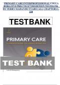Test Bank for Primary Care&colon; Interprofessional Collaborative Practice 7th Edition &lpar;Terry Mahan Buttaro&comma; 2024&rpar;&comma; Chapter 1-228 &vert; Complete Guide A&plus;
