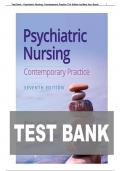 Test Bank - Psychiatric Nursing&colon; Contemporary Practice&comma; 7th Edition &lpar;Ann Boyd&comma; 2022&rpar;&comma; Chapter 1-43 &vert; All Chapters
