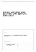 BIOMEDICAL TECHNOLOGY UNIT 4 STUDY GUIDE &lpar;2025&rpar; QUESTIONS WITH SCORED A&plus; SOLUTIONS&excl;&excl;