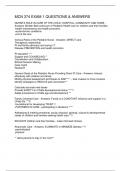 MCN 374 EXAM 1 QUESTIONS & ANSWERS