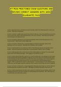 ATI PEDS PROCTORED EXAM QUESTIONS AND REVISED CORRECT ANSWERS 