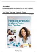Test Bank for Pharmacotherapeutics for Advanced Practice Nurse Prescribers&comma; 6th Edition by Teri Moser Woo