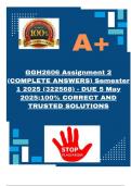 GGH2606 Assignment 2 &lpar;COMPLETE ANSWERS&rpar; Semester 1 2025 &lpar;322568&rpar; - DUE 5 May 2025&semi;100&percnt; CORRECT AND TRUSTED SOLUTIONS