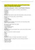 Lehne Pharmacotherapeutics Advanced Practice Questions and answers  with rationale  all the best 