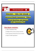 &lpar;Exam 1 & Exam 2&rpar; NSG 500 &sol; NSG 500  &lpar;Latest 2025 &sol; 2026&rpar; Advanced Health Assessment - Wilkes