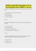 TDMM 13th RCDD UPDATED ACTUAL   Exam Questions and CORRECT Answers 