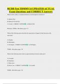 RCDD Test TDMMV14 UPDATED ACTUAL  Exam Questions and CORRECT Answers