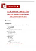 NUR 210 Exam 3 Study Guide Principles of Pharmacology - Galen &lpar;Latest 2025 &sol; 2026&rpar; Qs and Ans with Explanation&comma; Pass with Confidence